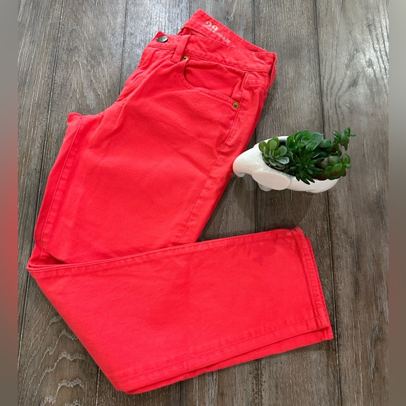 J. Crew Vibrant Red Toothpick Jeans - Picture 1 of 10